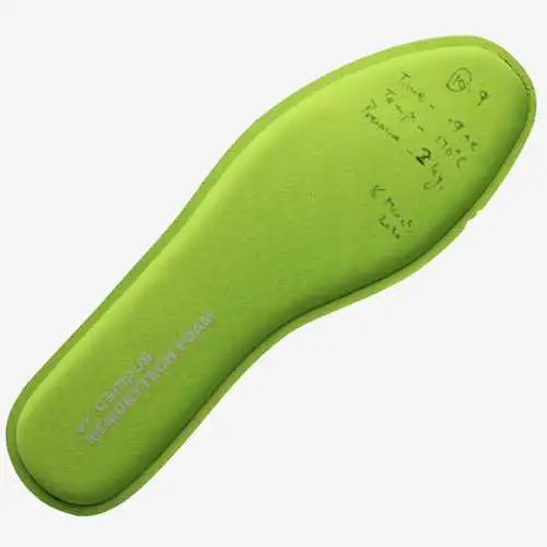 Heat transfer on shoe insole and tongue